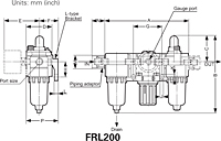 FRL200 Series Modular Filter, Regulator and Lubricator Components 2